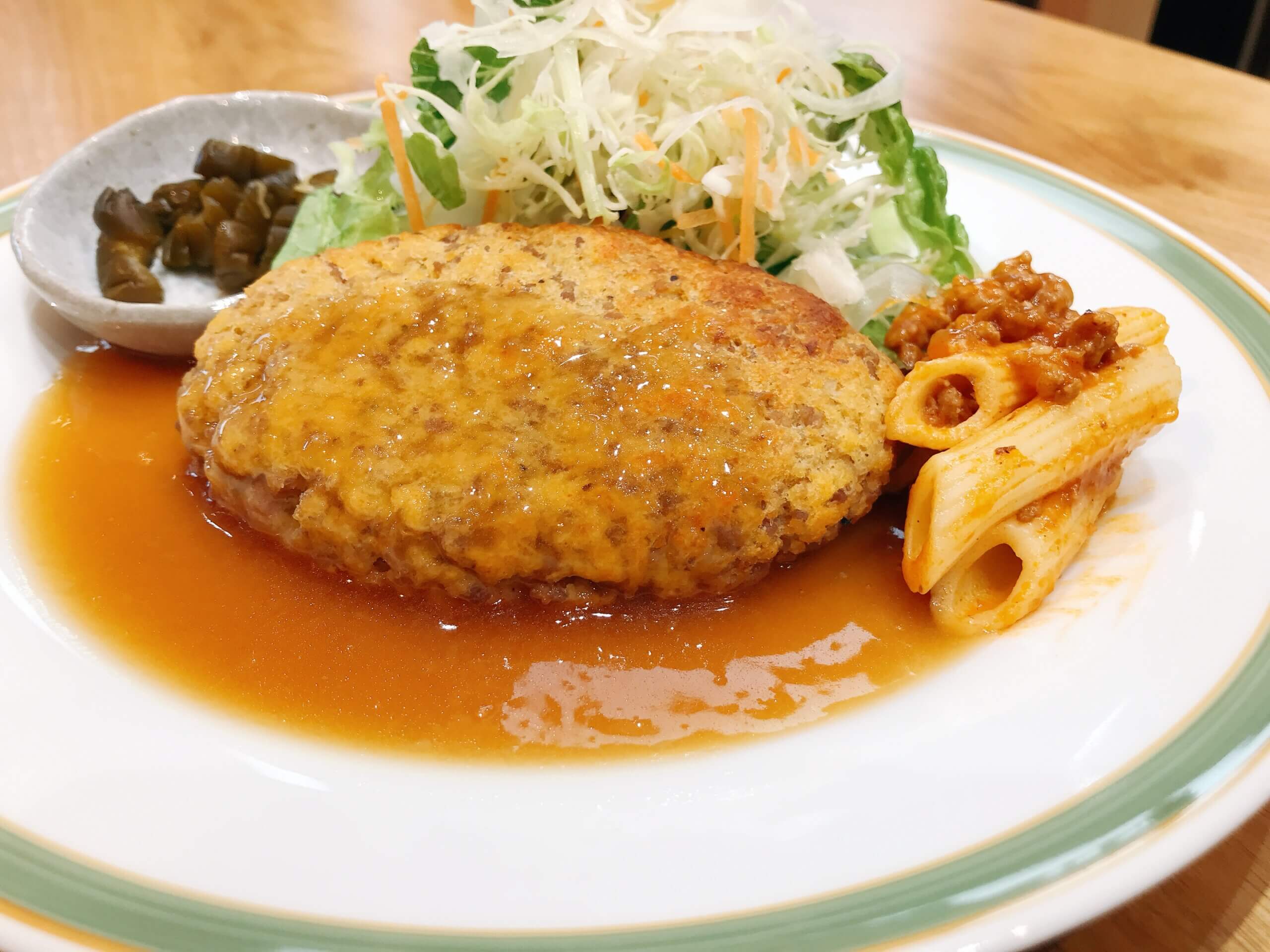 【ランチタイム限定】<br />
坂井芋(里いも)とみゆきポークのハンバーグ<br />
～和風おろしバターソース～